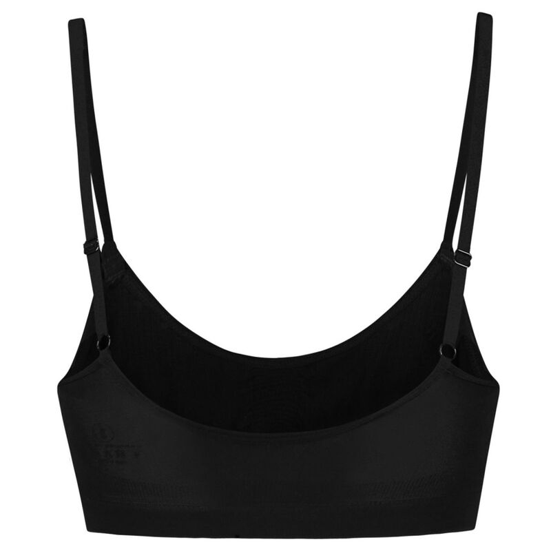 BYE-BRA - SUJETADOR DE CONTROL MEDIO SIN COSTURAS NEGRO TALLA L