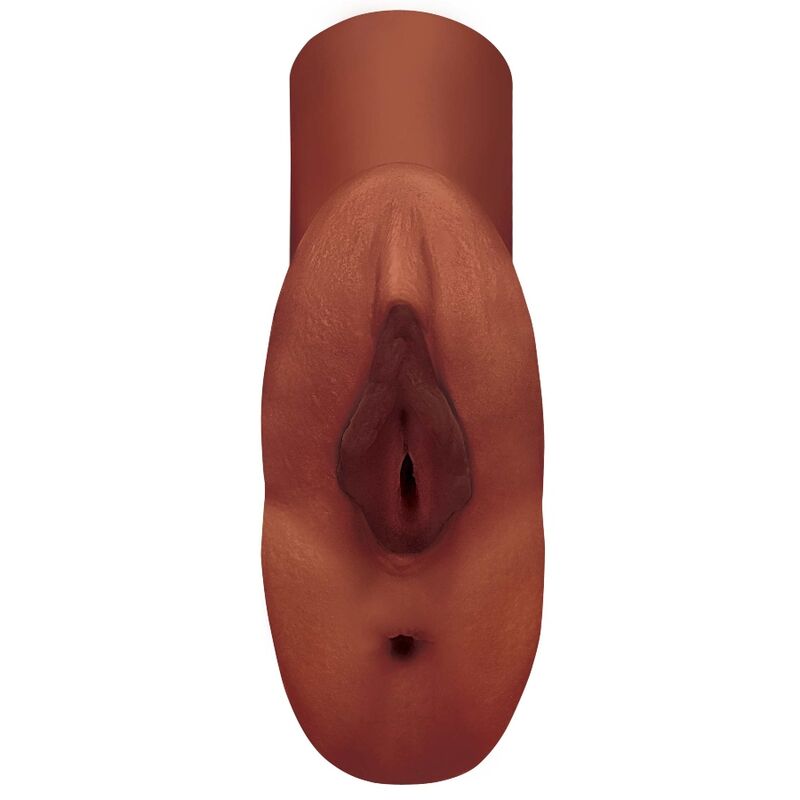 PDX PLUS - MASTURBADOR DOBLE DE VAGINA Y ANO PERFECTO PUSSY MARRÓN