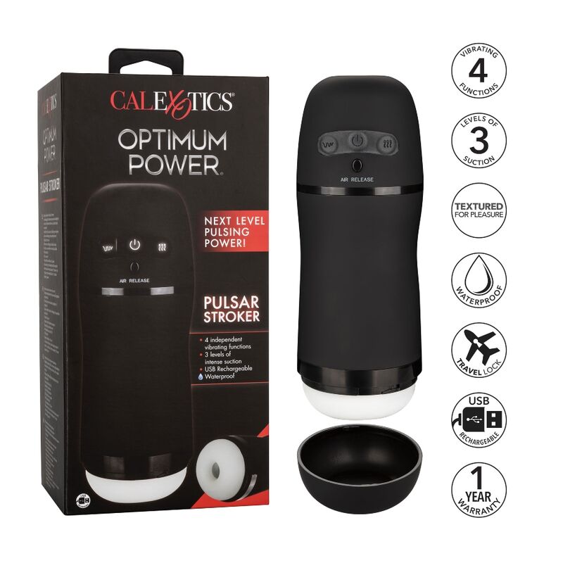 CALEXOTICS - MASAJEADOR DE POTENCIA ÓPTIMA CON FUNCIONES DE VIBRACIÓN Y SUCCIÓN
