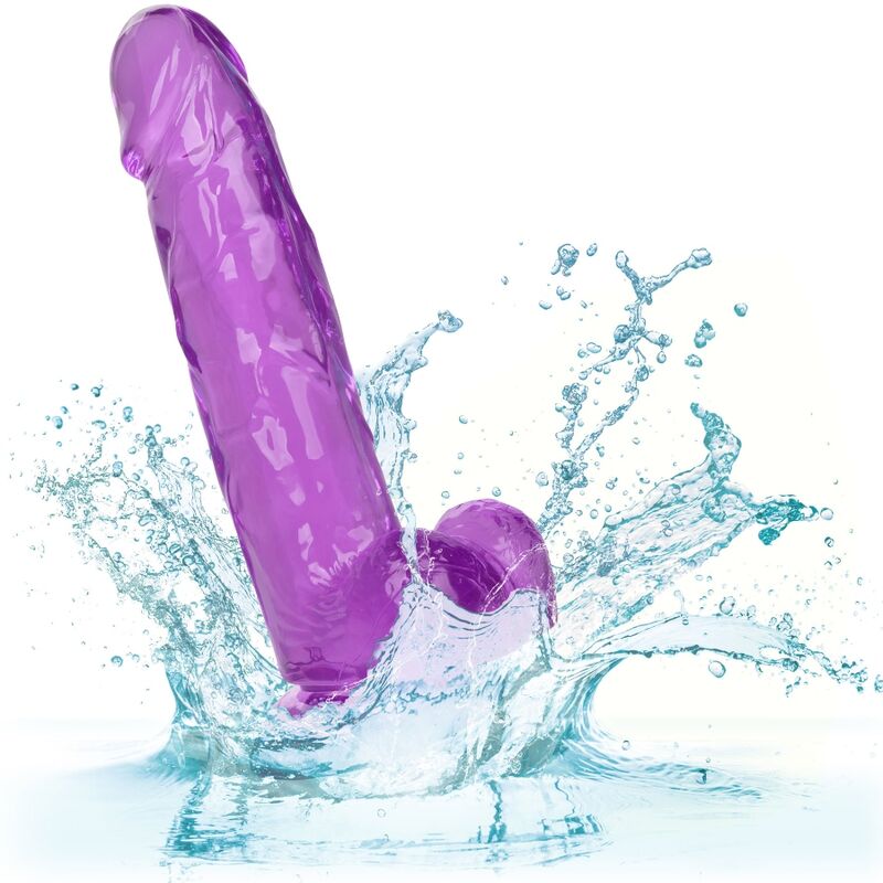 CALEXOTICS - DILDO TAMAÑO QUEEN MORADO 15.3 CM