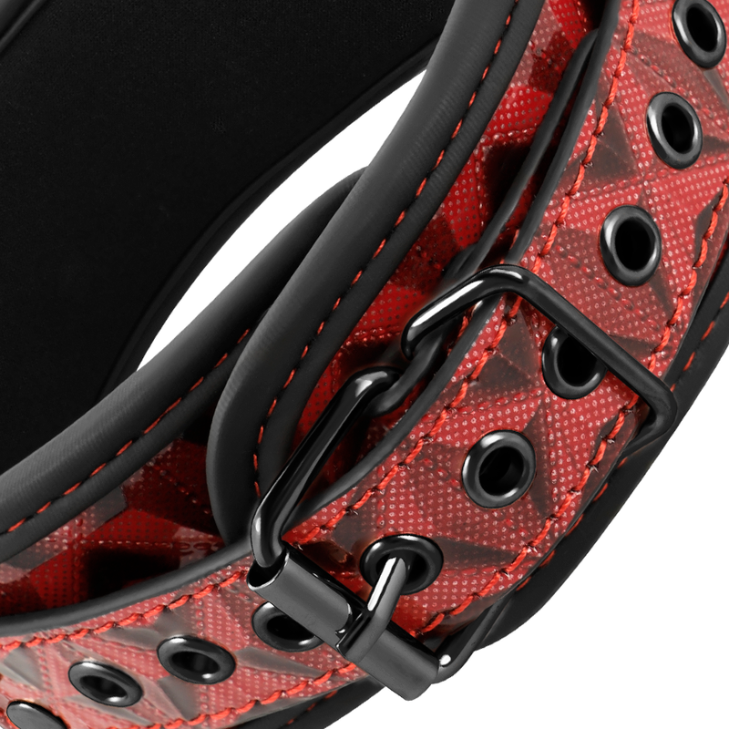 BEGME - COLLAR EDICIÓN ROJA CON PINZAS PARA PEZONES CON FORRO DE NEOPRENO