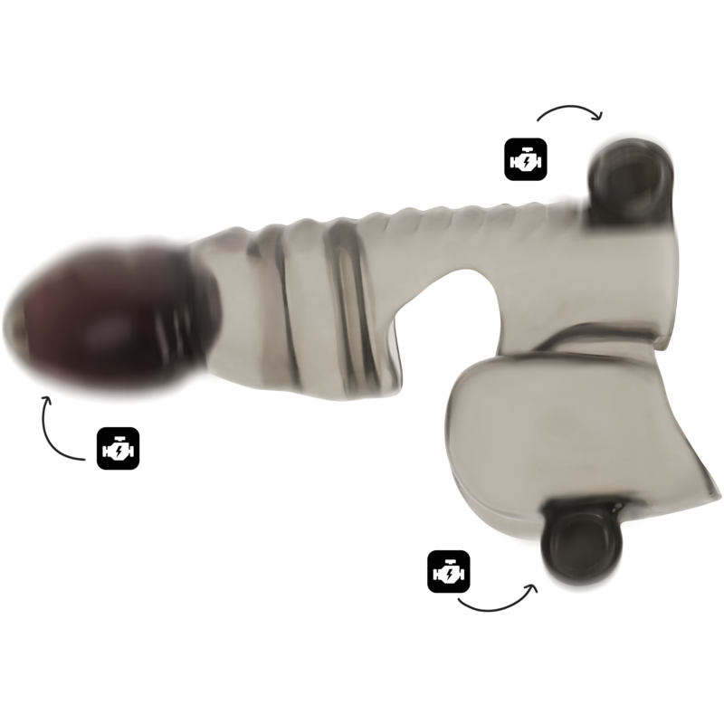 OHMAMA - FUNDA PARA PENE Y TESTÍCULO 3 MOTORES