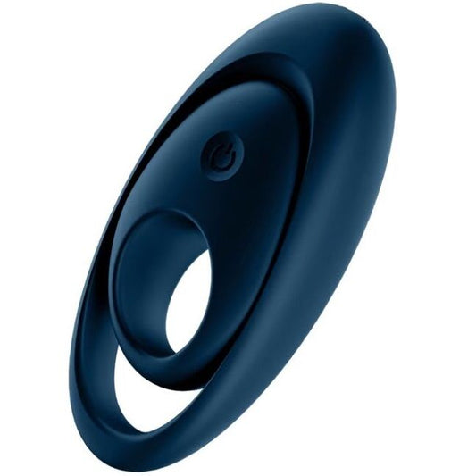 SATISFYER - GLORIOUS DUO RING VIBRATEUR BLEU
