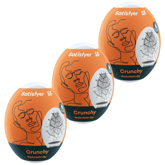 SATISFYER - 3 ŒUFS MASTURBATEUR CROQUANTS