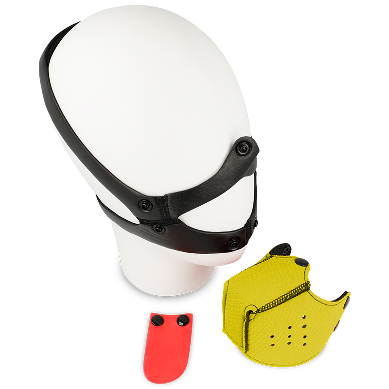 OHMAMA FETICHE BOZAL PARA PERROS - AMARILLO