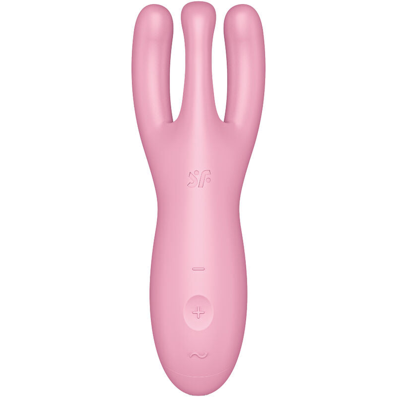 SATISFYER - APLICACIÓN VIBRADORA THREESOME 4 ROSA
