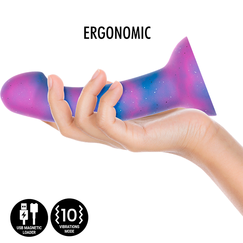 MYTHOLOGIE - DION GALACTIC DILDO M - VIBRATEUR WATCHME COMPATIBLE AVEC LA TECHNOLOGIE SANS FIL