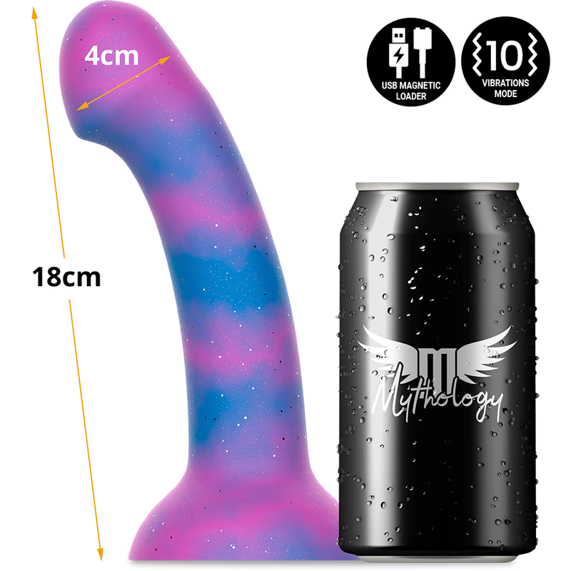 MYTHOLOGIE - DION GALACTIC DILDO M - VIBRATEUR WATCHME COMPATIBLE AVEC LA TECHNOLOGIE SANS FIL