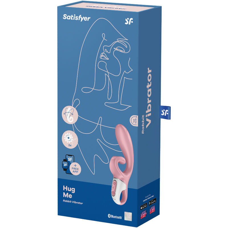 SATISFYER - VIBRADOR HUG ME RABBIT ROSA