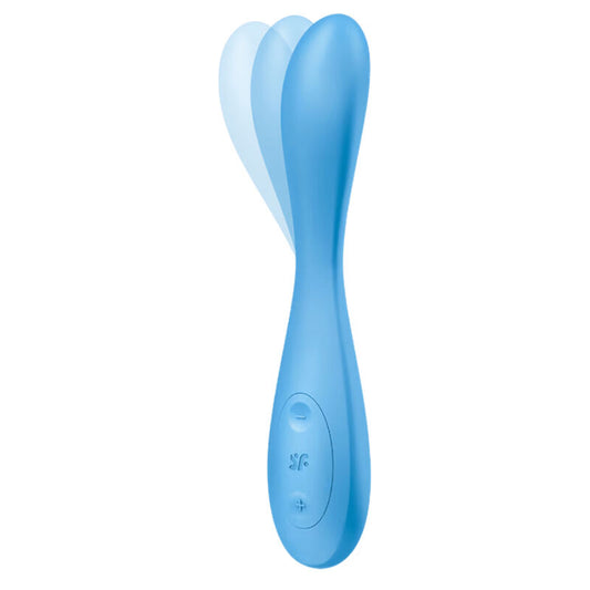 SATISFYER - G-SPOT FLEX 4+ MULTI VIBRATEUR APPLI BLEU
