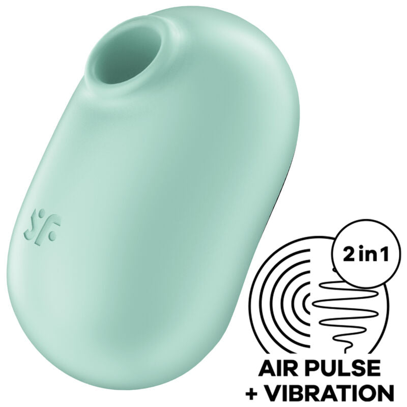 SATISFYER - PRO TO GO 2 ESTIMULADOR Y VIBRADOR DE DOBLE PULSO DE AIRE VIOLETA