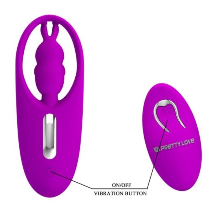 PRETTY LOVE - ESTIMULADOR WILD RABBIT PARA BRAGUITAS CON CONTROL REMOTO LILA