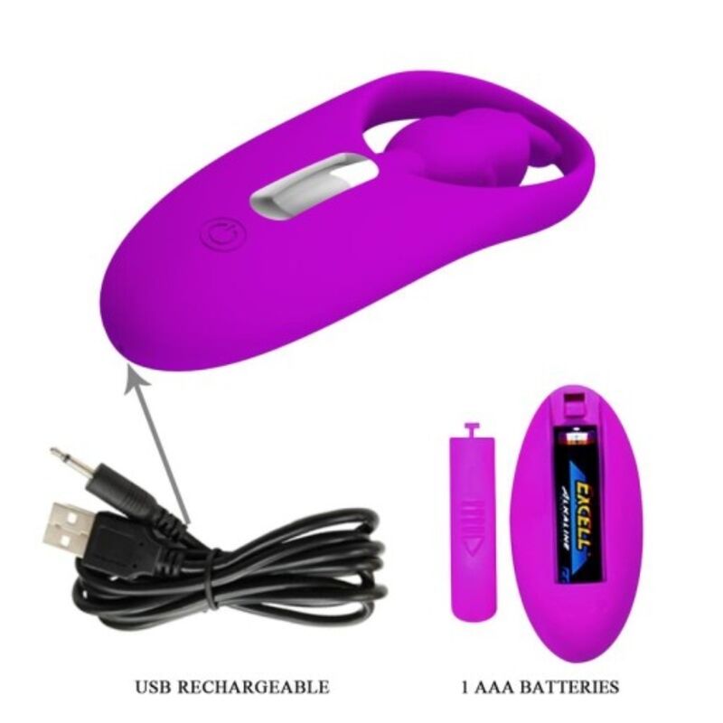 PRETTY LOVE - ESTIMULADOR WILD RABBIT PARA BRAGUITAS CON CONTROL REMOTO LILA