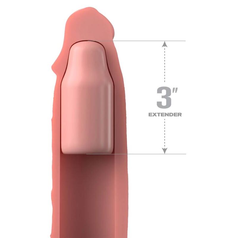 FANTASY X- TENSIONS - MANCHON PIPEDREAMS 22,86 CM + 7,62 CM PLUG SKIN