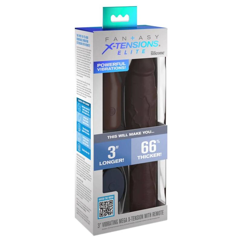 FANTASY X- TENSIONS - FUNDA PIPEDREAMS 22,86 CM + 7,62 CM CONECTOR REMOTO MARRÓN