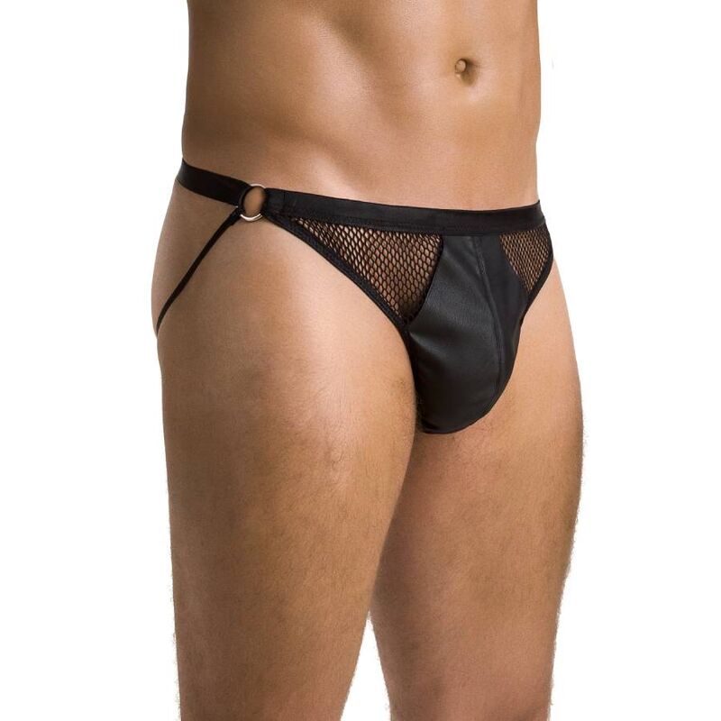 PASIÓN - 034 SLIP OPEN LUKE NEGRO S/M