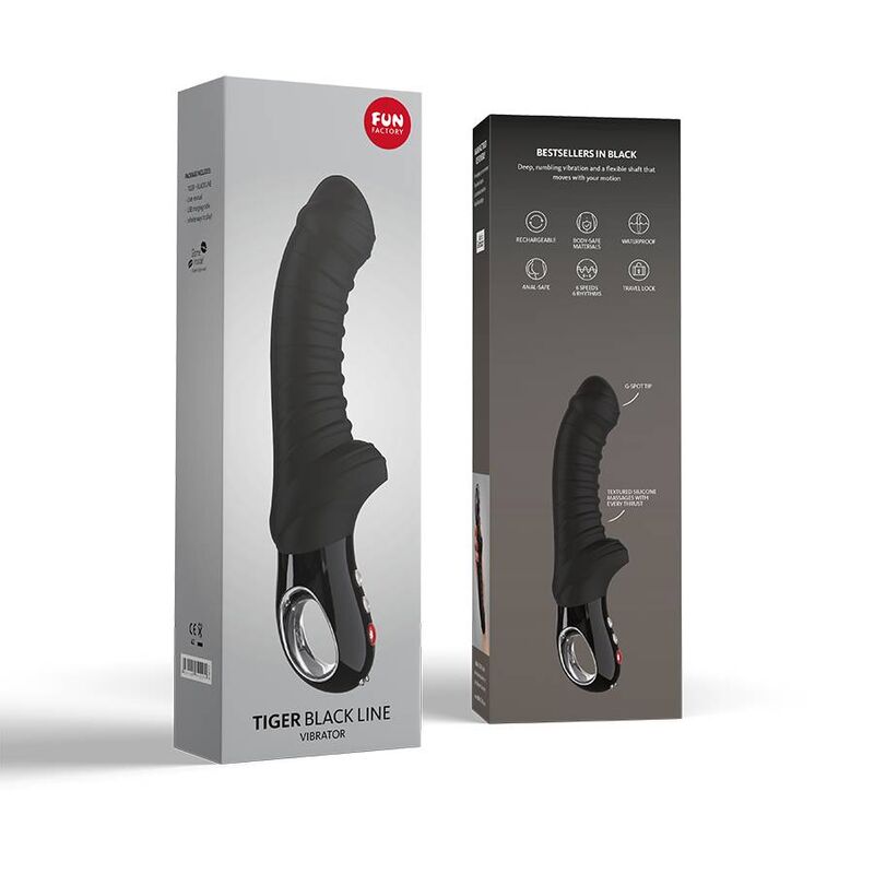 FUN FACTORY - VIBRADOR TIGER LÍNEA NEGRA