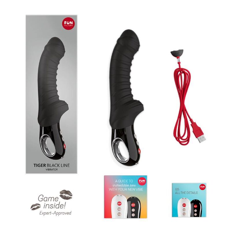 FUN FACTORY - VIBRADOR TIGER LÍNEA NEGRA