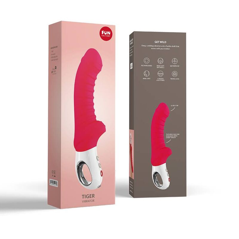 FUN FACTORY - VIBRADOR TIGER G5 ROJO INDIA