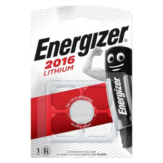ENERGIZER - PILA BOTÓN LITIO CR2016 3V 1 UNIDAD