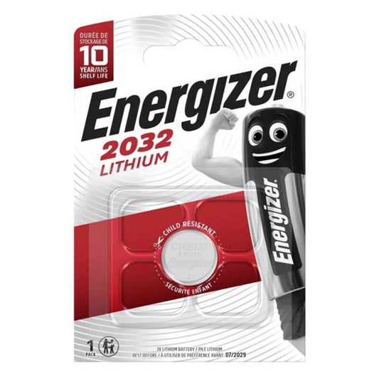 ENERGIZER - PILA BOTÓN LITIO CR2032 3V 1 UNIDAD