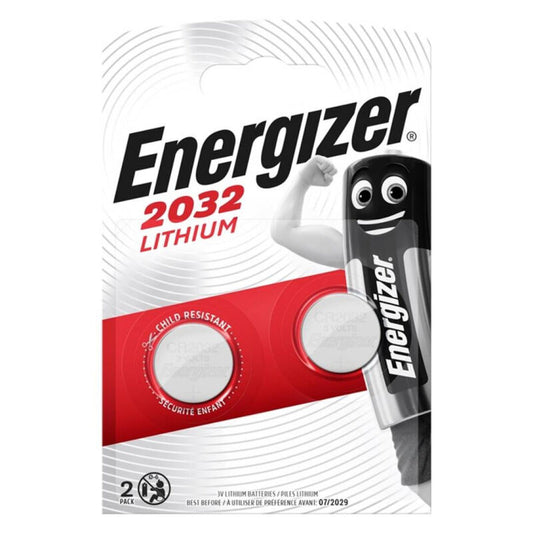 ENERGIZER - PILA BOTÓN LITIO CR2032 3V 2 UNIDADES