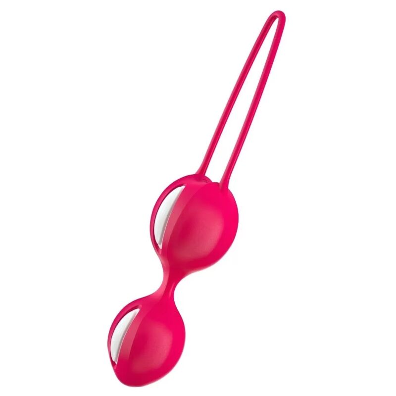 FUN FACTORY - DUO DE BOLAS INTELIGENTES BLANCO/ROJO INDIA