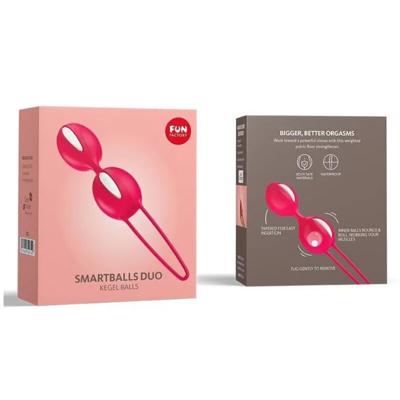 FUN FACTORY - DUO DE BOLAS INTELIGENTES BLANCO/ROJO INDIA