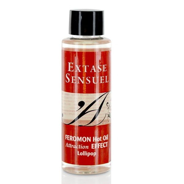 EXTASE SENSUAL - HUILE DE MASSAGE EFFET CHALEUR AUX PHÉROMONES PIRULET 100 ML