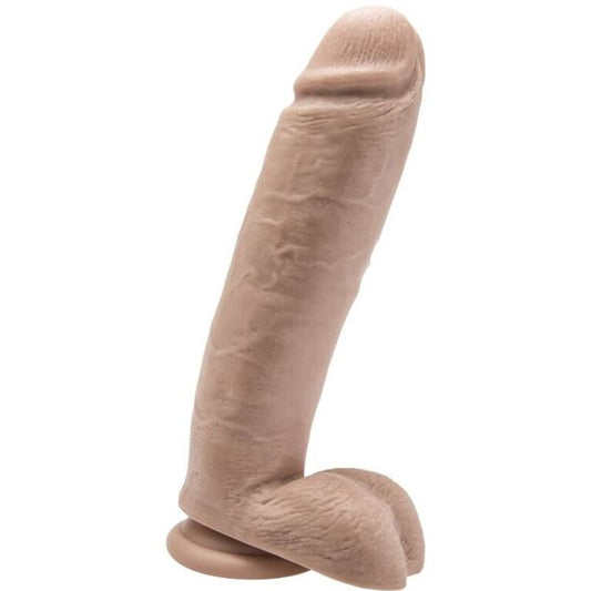 GET REAL - DILDO 25,5 CM CON BOLAS DE PIEL
