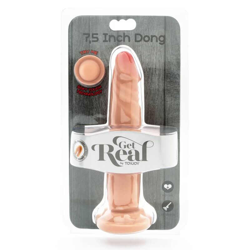 HAZLO REAL - DONG DE DOBLE DENSIDAD PIEL DE 19 CM