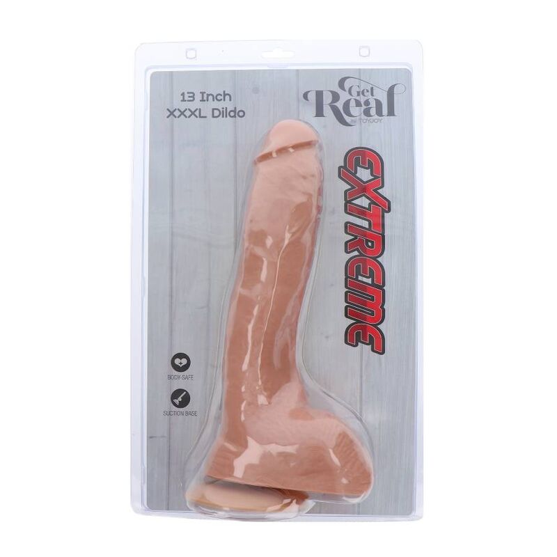 GET REAL - EXTREME XXXL DILDO 34 CM PEAU