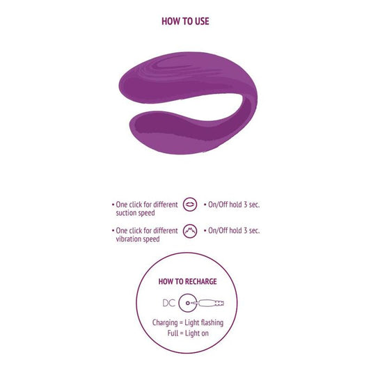 XOCOON - VIBRADOR PARA PAREJAS BOUND LOVE MORADO