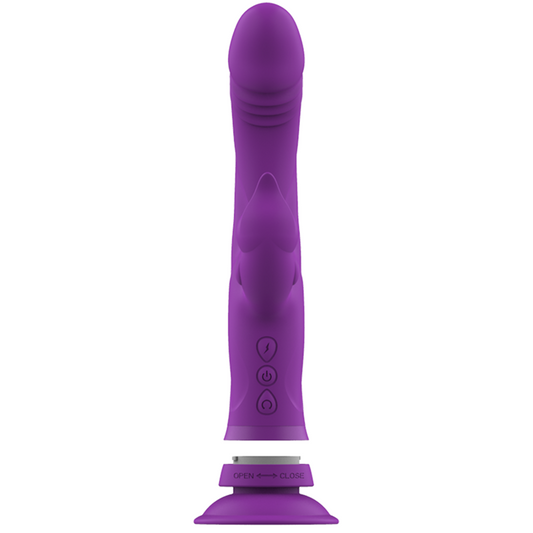 INTENSE - VIBRADOR DE SILICONA CASANOVA RABBIT TRIPLE MOTOR MORADO