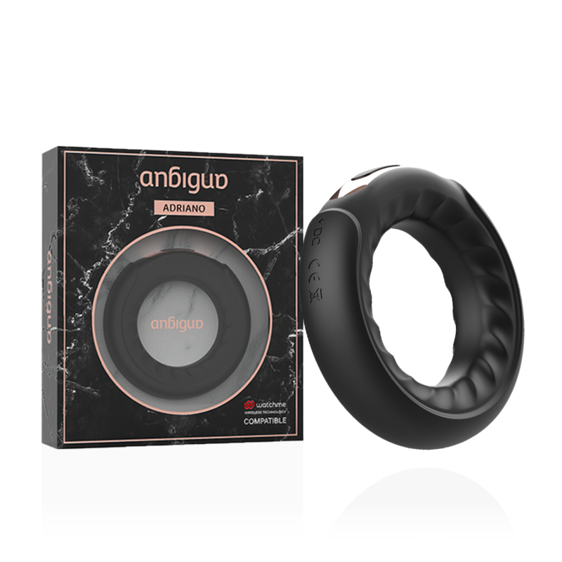 ANBIGUO - ADRIANO BAGUE VIBRANTE COMPATIBLE AVEC LA TECHNOLOGIE SANS FIL WATCHME