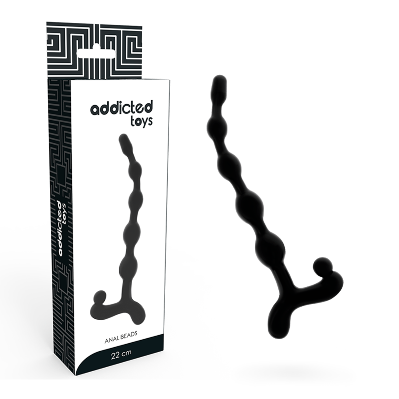 JUGUETES ADICTO - BOLAS ANALES 22 CM NEGRAS