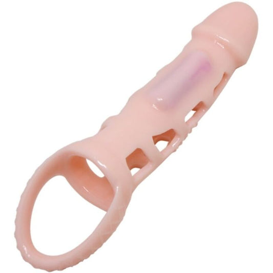 PRETTY LOVE - FUNDA EXTENSORA DE PENE HARRISON CON VIBRACIÓN Y CORREA 13,5 CM