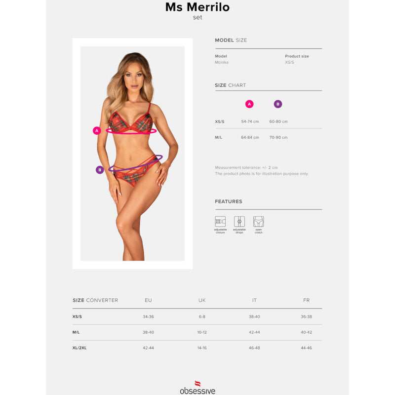 OBSESSIVE - MS MERRILO CONJUNTO DE DOS PIEZAS M/L