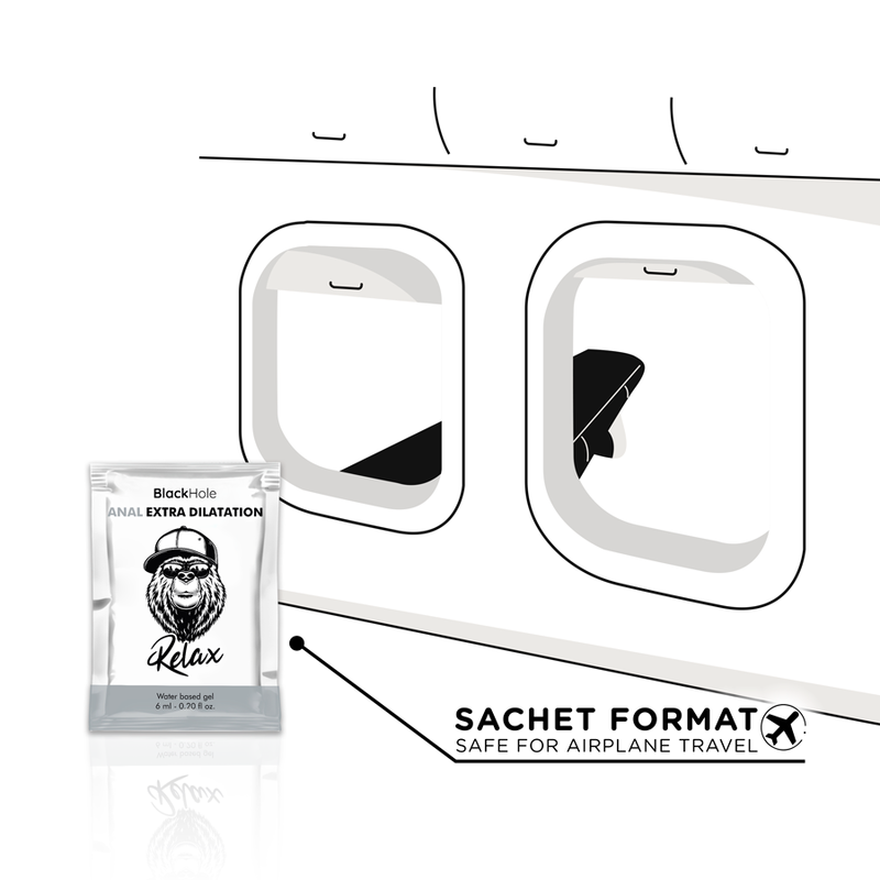 AGUJERO NEGRO - GEL A BASE DE AGUA EXTRA DILATACIÓN 6 ML DOSIS ÚNICA