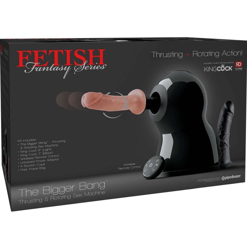 SERIE FETISH FANTASY - MÁQUINA SEXUAL CON MAYOR EXPLOSIÓN, ROTACIÓN Y EMPUJE