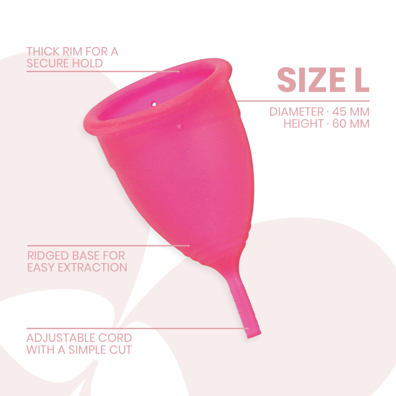 INTIMICHIC - COPA MENSTRUAL SILICONA GRADO MÉDICO - TALLA L