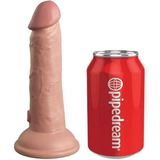 KING COCK - DILDO REALISTA ELITE VIBRADOR Y SILICONA 15,2 CM