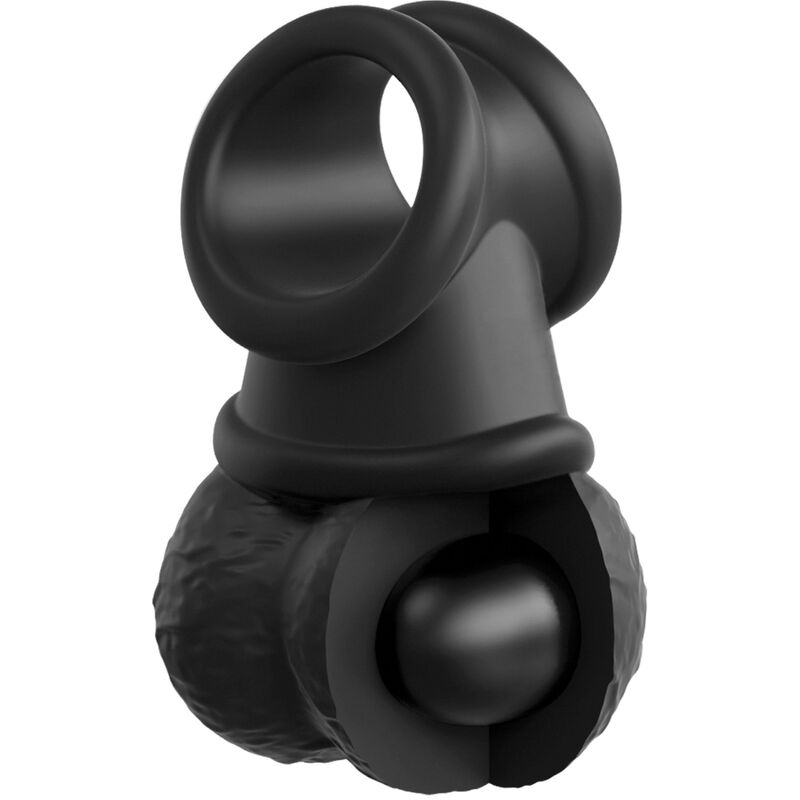 KING COCK - KIT DE ARNÉS AJUSTABLE ELITE DELUXE ANILLO CON TESTÍCULOS Y DILDO 20,3 CM