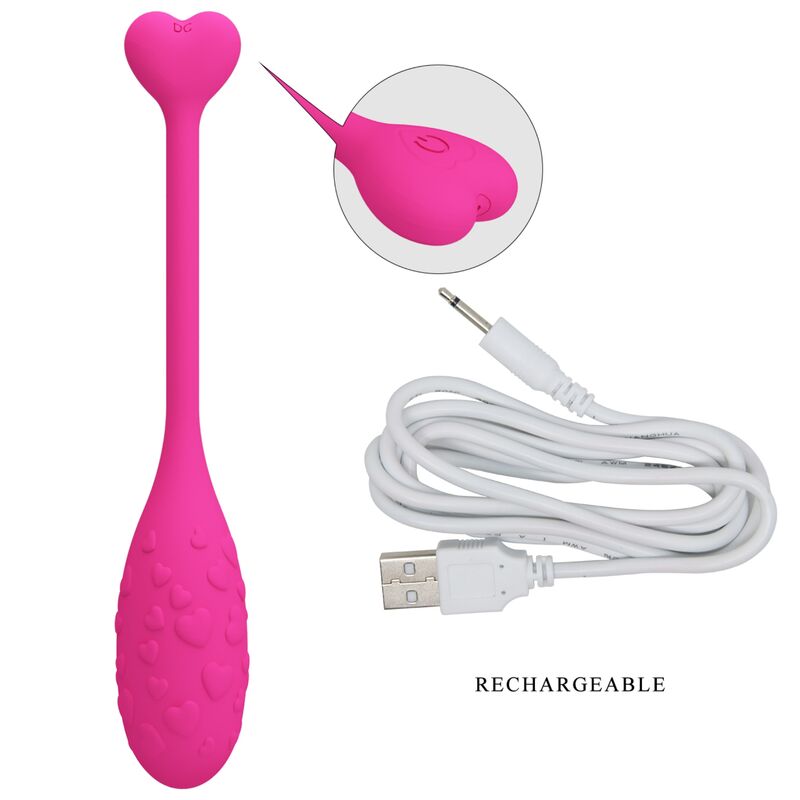 PRETTY LOVE - HUEVO VIBRADOR ROSA FISHER CONTROLADO POR APLICACIÓN