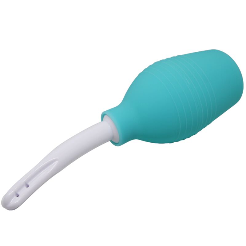 MR PLAY - DUCHA ANAL DE GOMA AZUL CON PERA