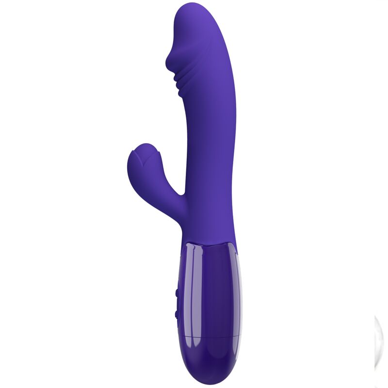 PRETTY LOVE - VIBRADOR JUVENIL SNAPPY Y ESTIMULADOR DEL PUNTO G VIOLETA