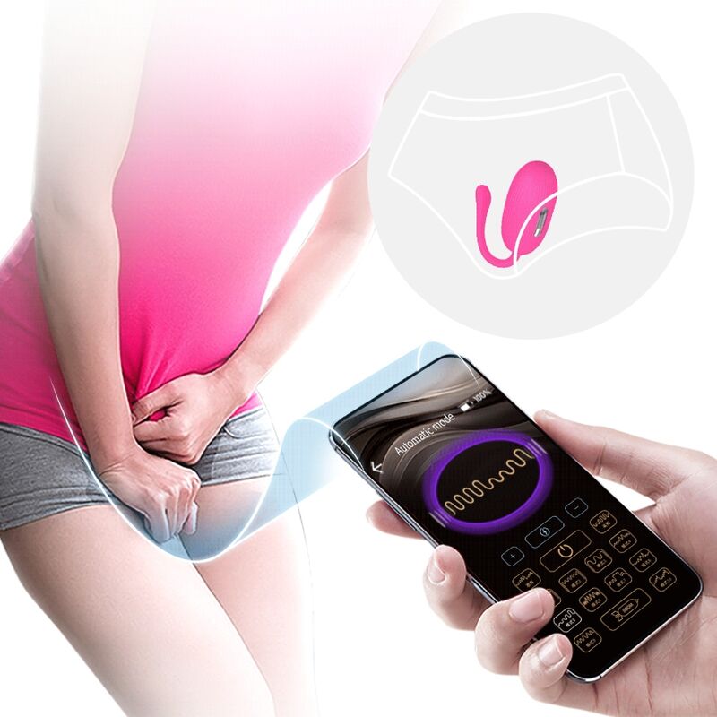 PRETTY LOVE - HUEVO VIBRADOR RECARGABLE DOREEN MAGENTA CONTROL REMOTO