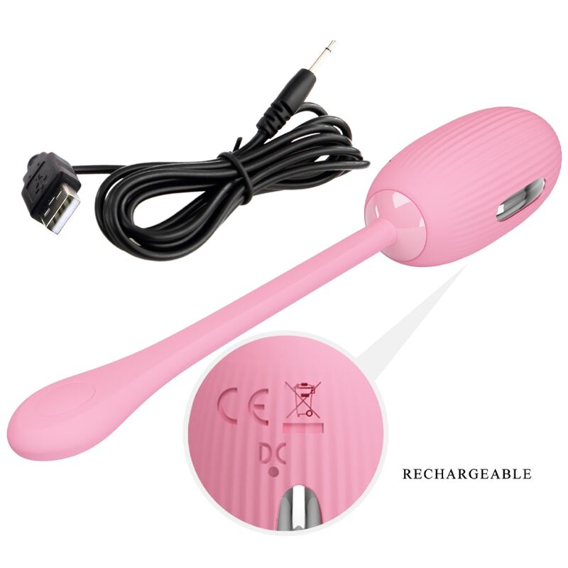 PRETTY LOVE - HUEVO VIBRADOR RECARGABLE DOREEN PINK