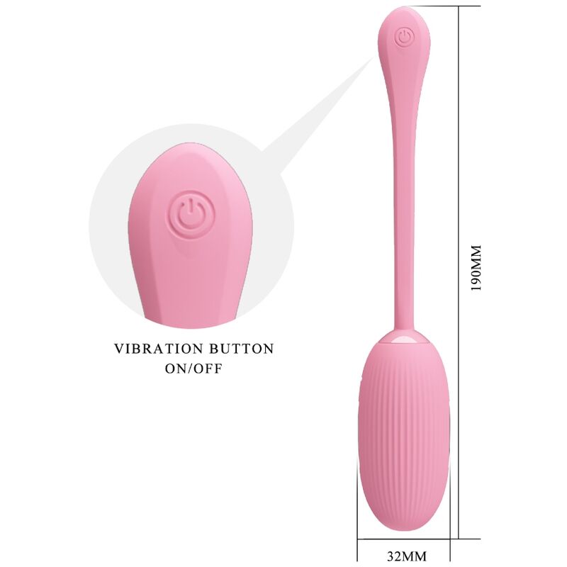 PRETTY LOVE - HUEVO VIBRADOR RECARGABLE DOREEN PINK