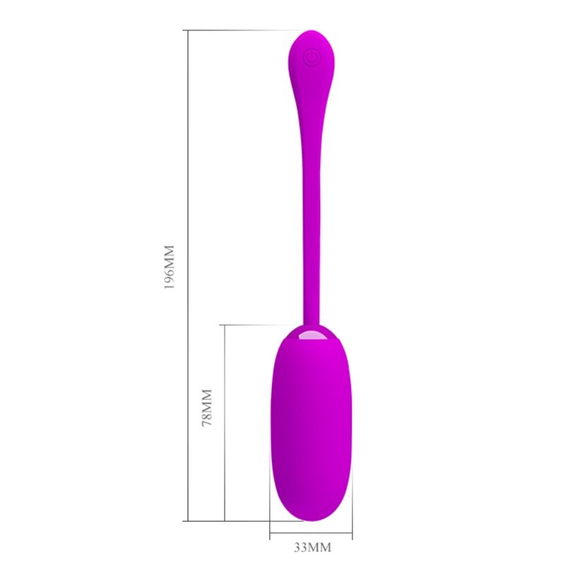 PRETTY LOVE - HUEVO VIBRADOR RECARGABLE Y RESISTENTE AL AGUA JULIUS MORADO